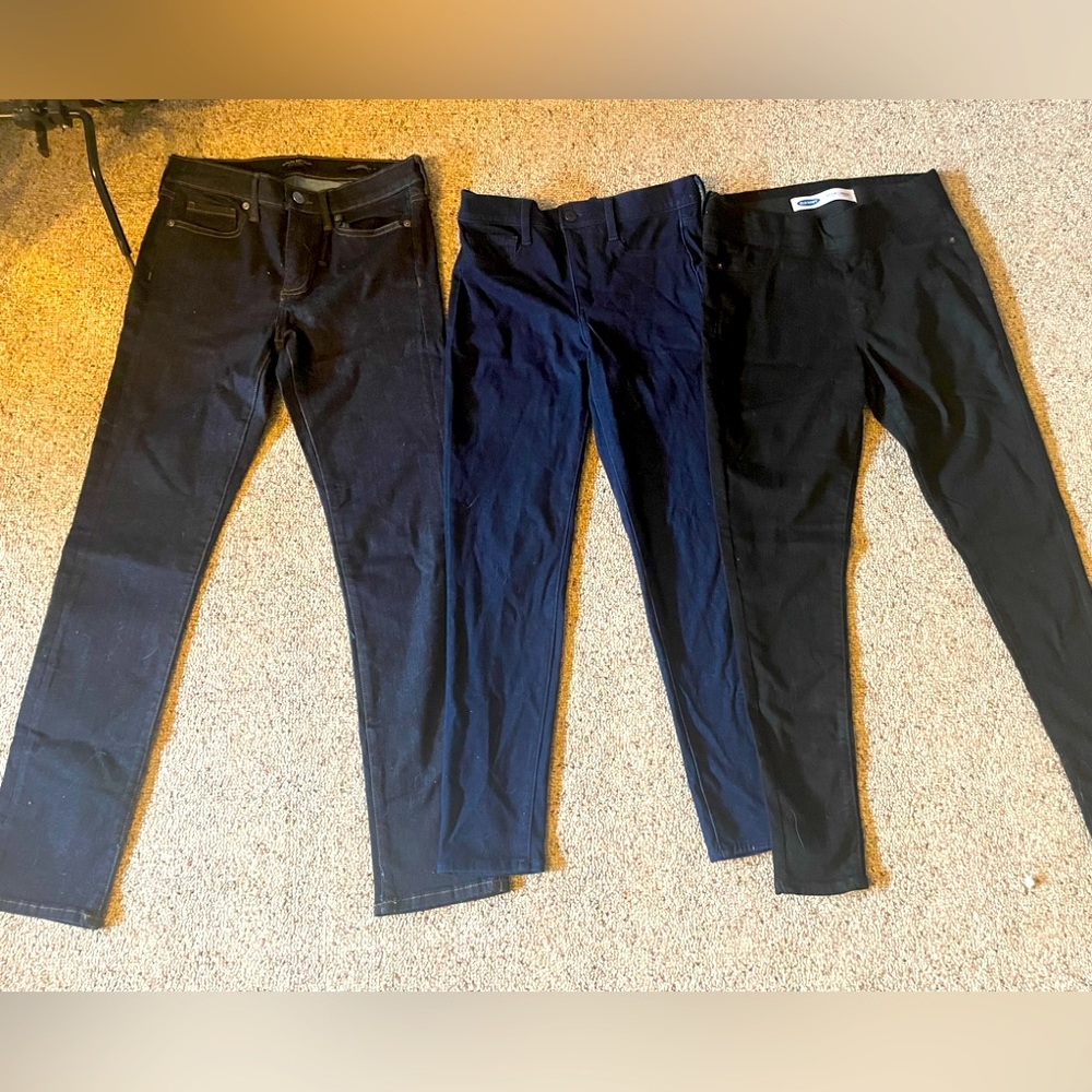 Three Pairs of Slim Fit Jeans